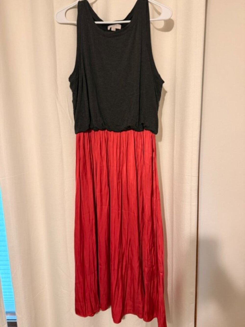 Loft pink/grey dress L
